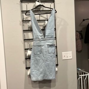 NWOT Polagram Overall Denim Dress